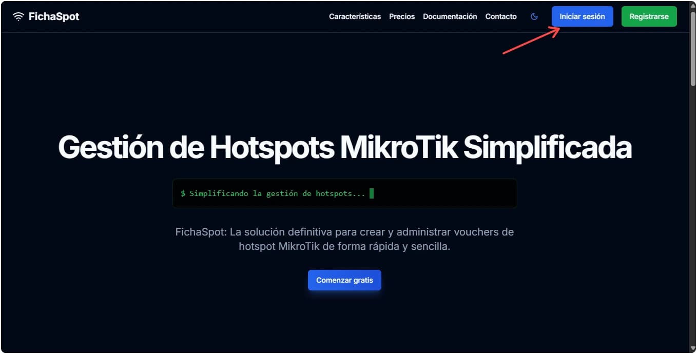 Botón de inicio de sesión